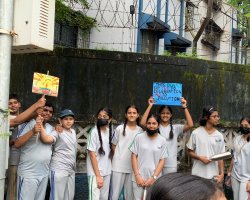  Rally conducted by CMCA of Std VIII Students - Say No To Crackers